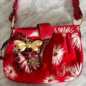 Y2K Juicy Couture Poinsettia Floral Mini Bag